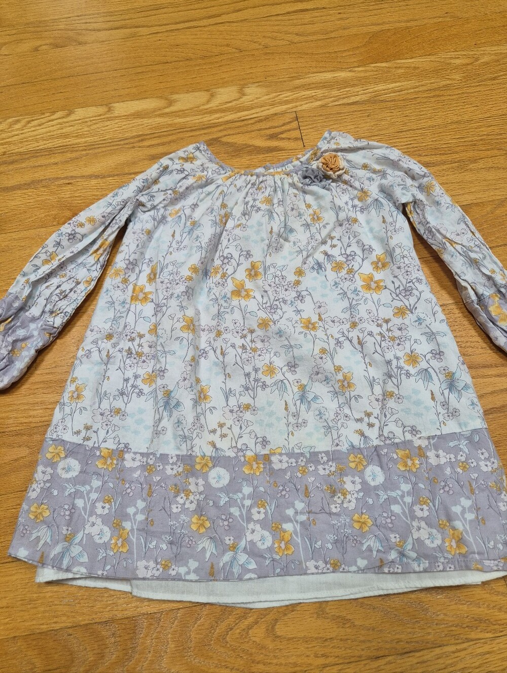 Pippa & Julie Toddler Girls Floral Cotton Lined Dress 4T